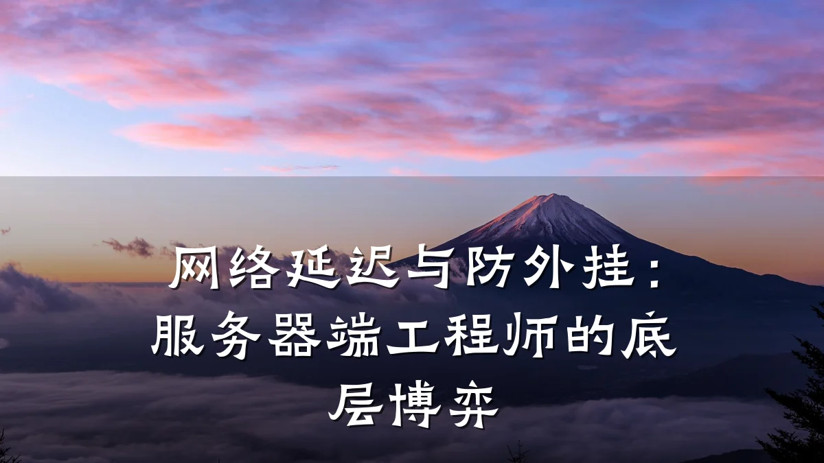 网络延迟与防外挂：服务器端工程师的底层博弈