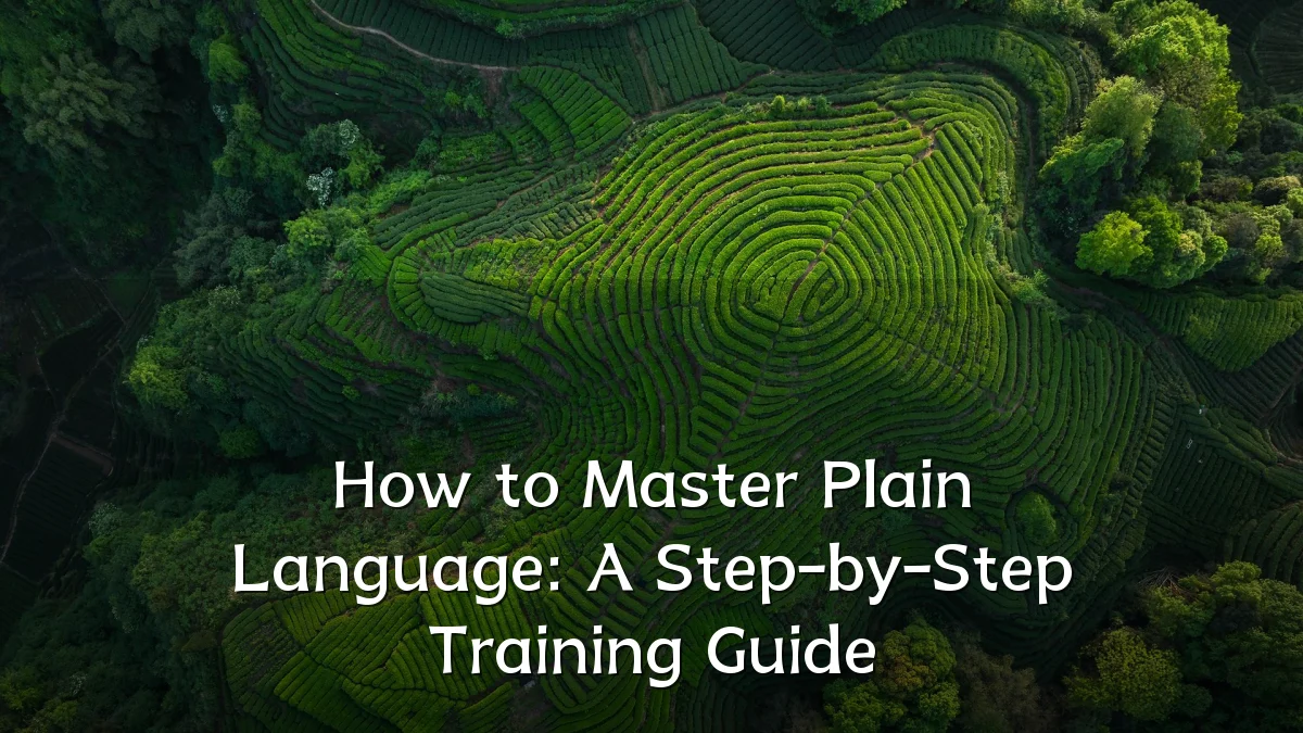 How to Master Plain Language: A Step-by-Step Training Guide