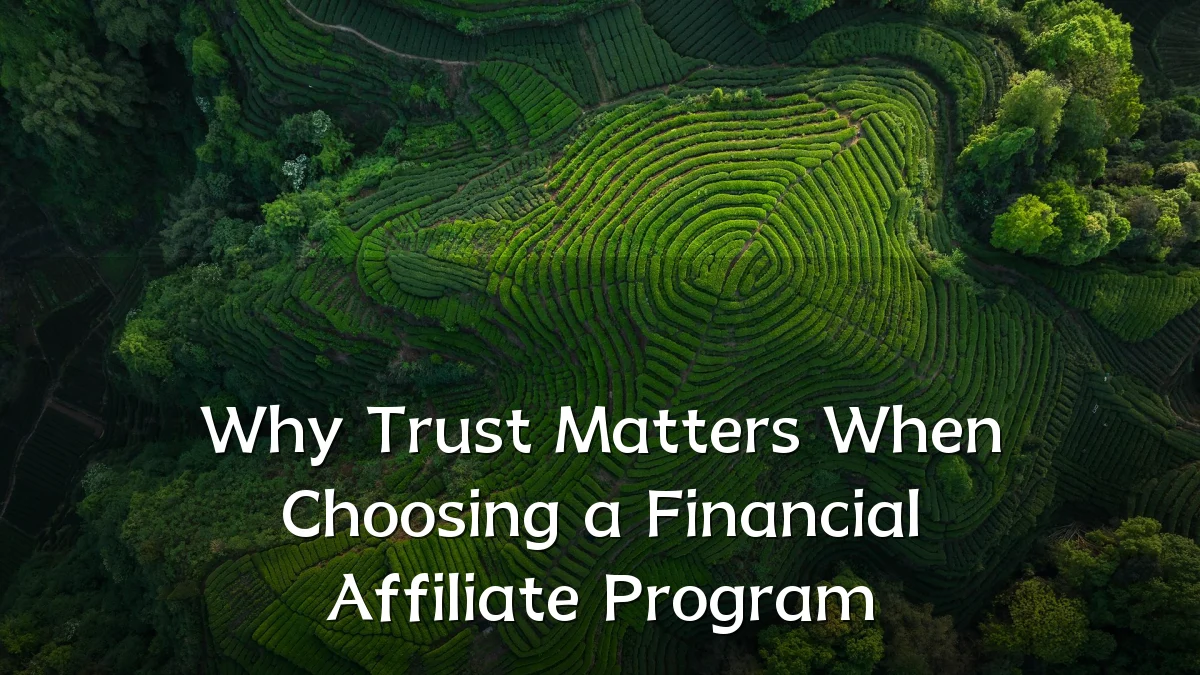 Why Trust Matters When Choosing a Financial Affiliate Program