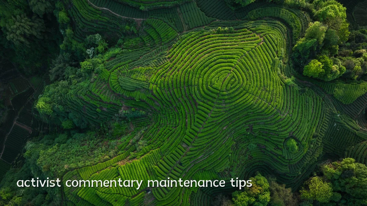 activist commentary maintenance tips