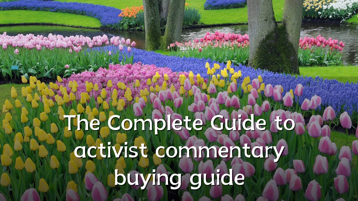 The Complete Guide to activist commentary buying guide