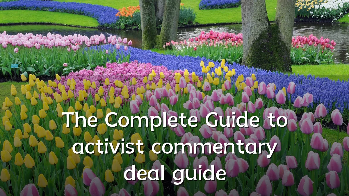 The Complete Guide to activist commentary deal guide