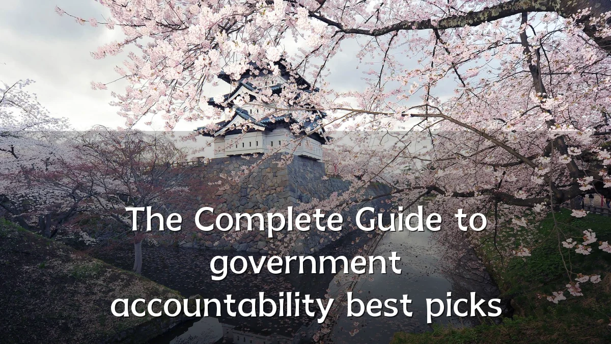 The Complete Guide to government accountability best picks