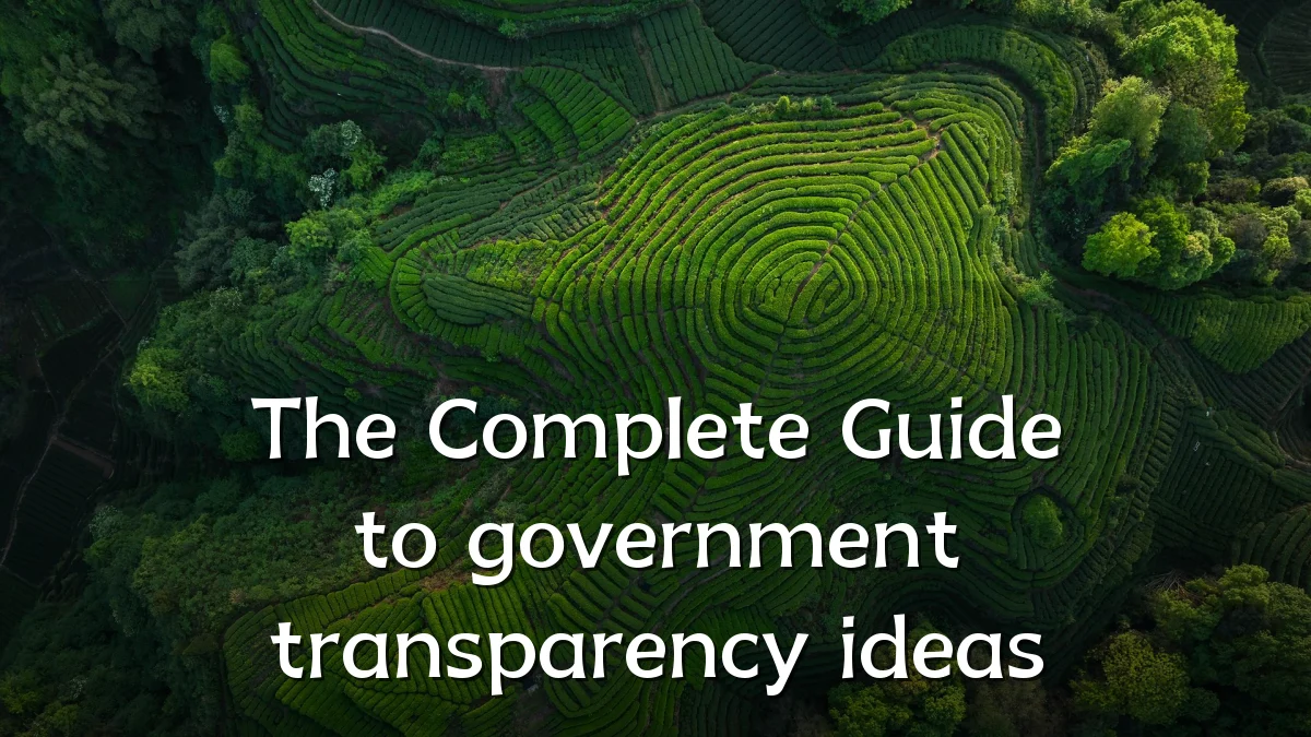 The Complete Guide to government transparency ideas