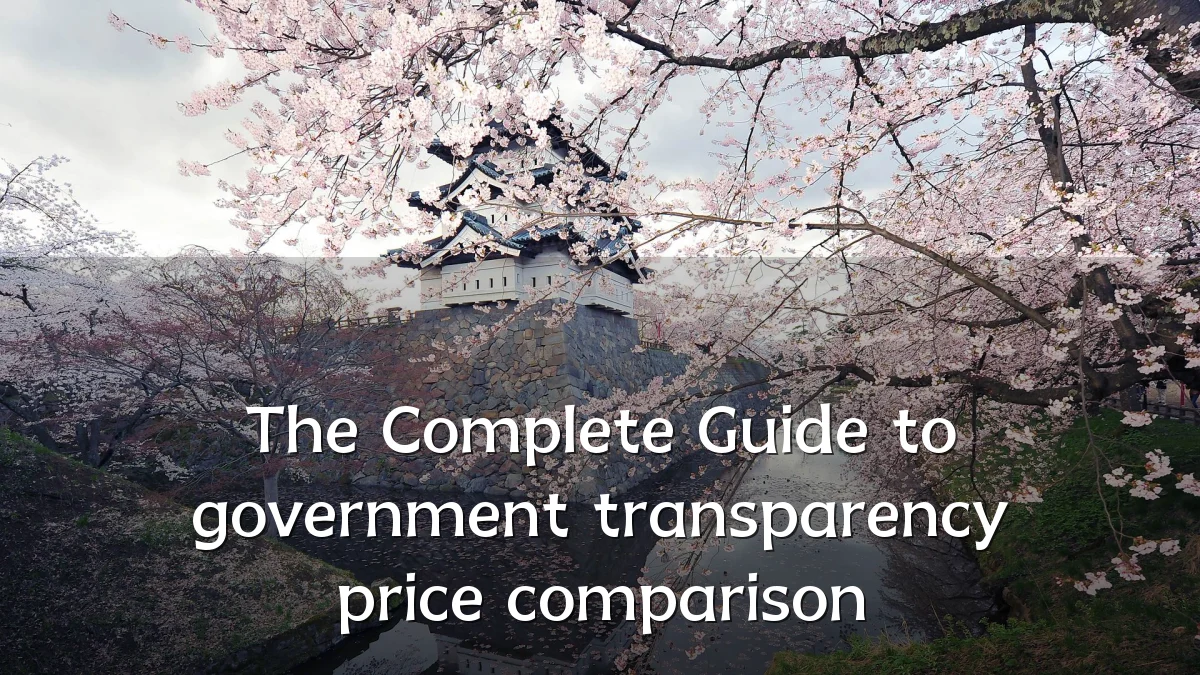 The Complete Guide to government transparency price comparison