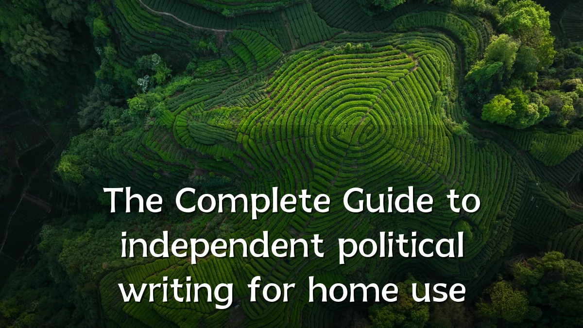 The Complete Guide to independent political writing for home use