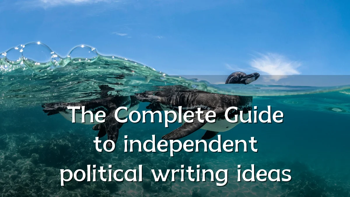 The Complete Guide to independent political writing ideas
