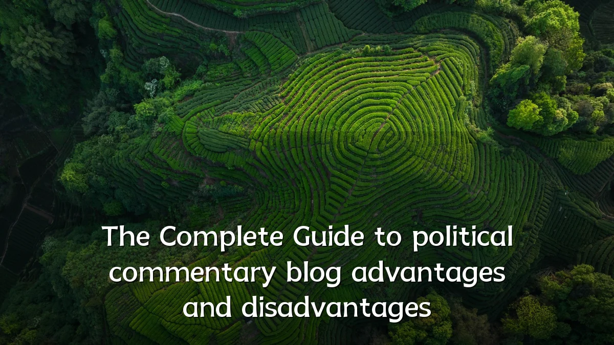 The Complete Guide to political commentary blog advantages and disadvantages
