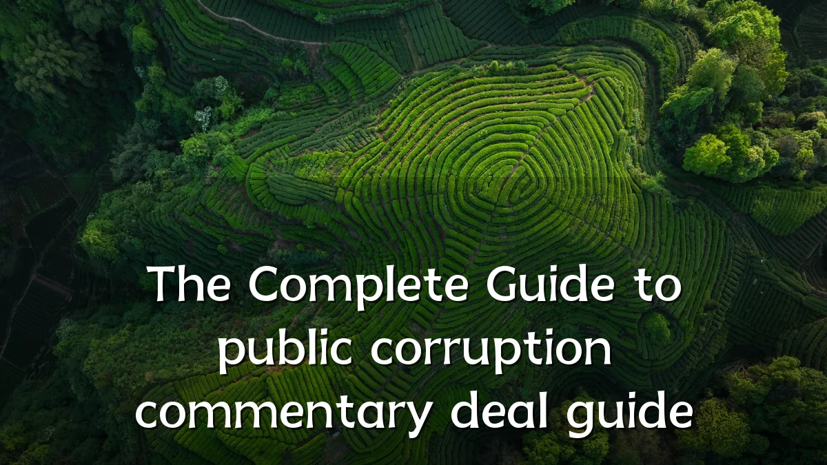 The Complete Guide to public corruption commentary deal guide