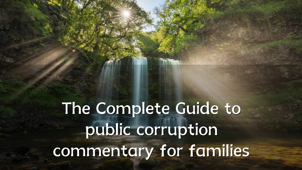 The Complete Guide to public corruption commentary for families