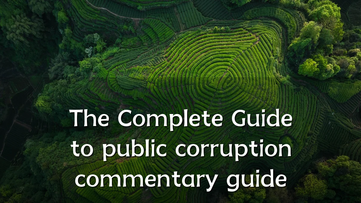 The Complete Guide to public corruption commentary guide