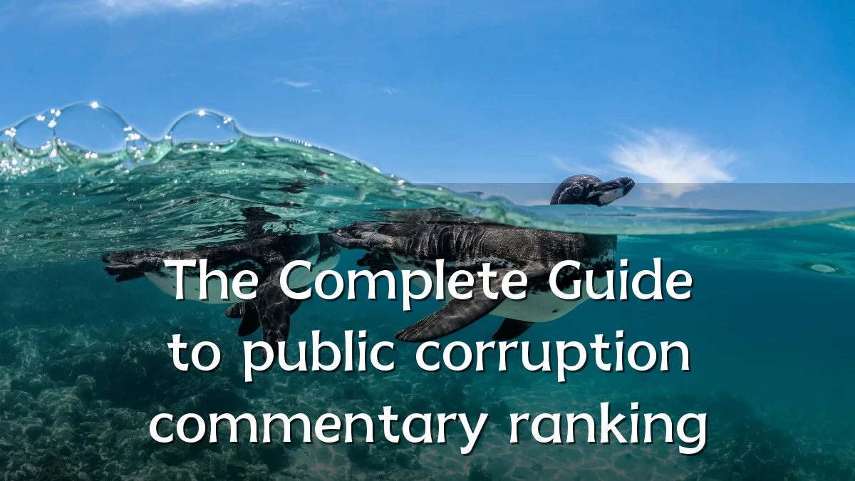The Complete Guide to public corruption commentary ranking