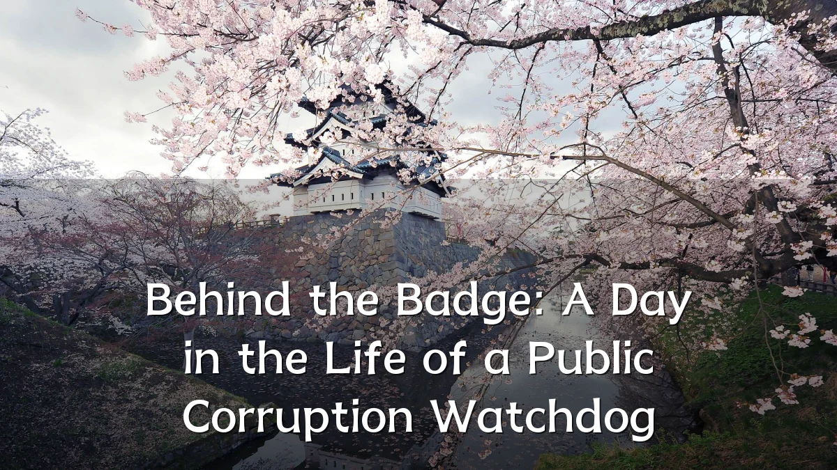 Behind the Badge: A Day in the Life of a Public Corruption Watchdog
