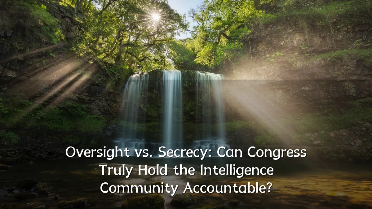 Oversight vs. Secrecy: Can Congress Truly Hold the Intelligence Community Accountable?