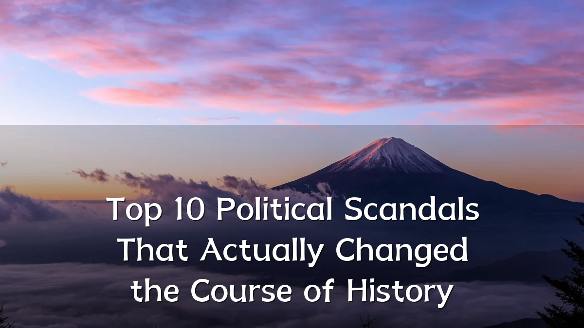 Top 10 Political Scandals That Actually Changed the Course of History