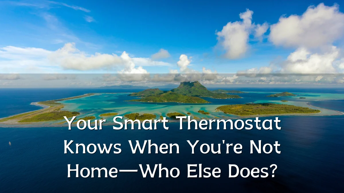 Your Smart Thermostat Knows When You're Not Home—Who Else Does?