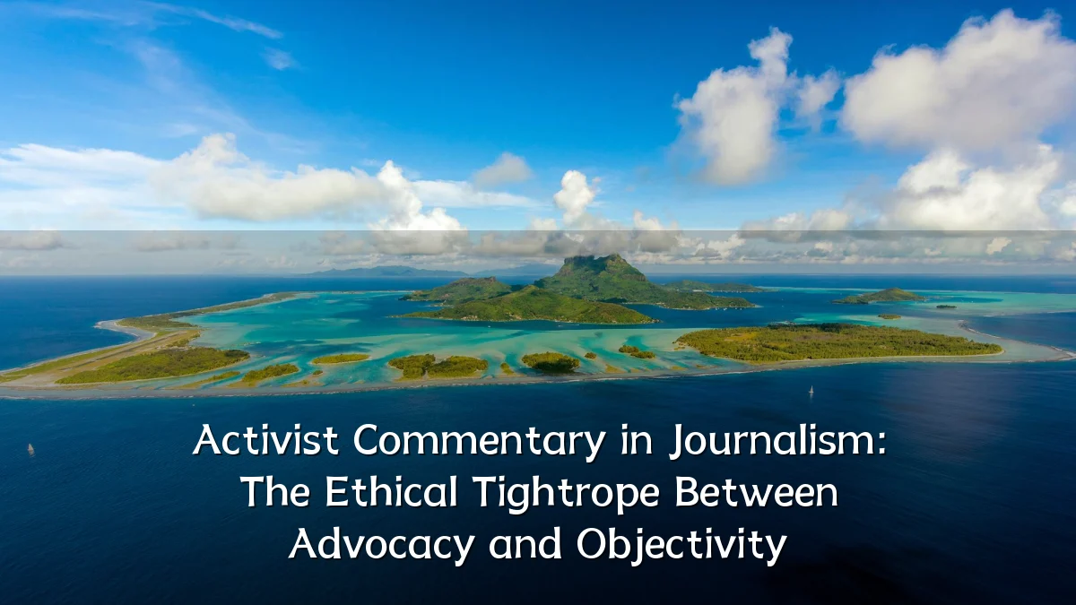 Activist Commentary in Journalism: The Ethical Tightrope Between Advocacy and Objectivity