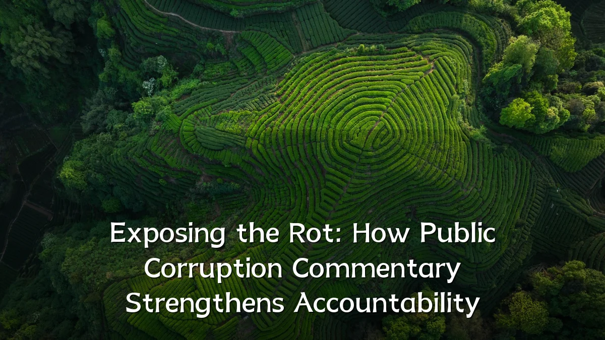 Exposing the Rot: How Public Corruption Commentary Strengthens Accountability