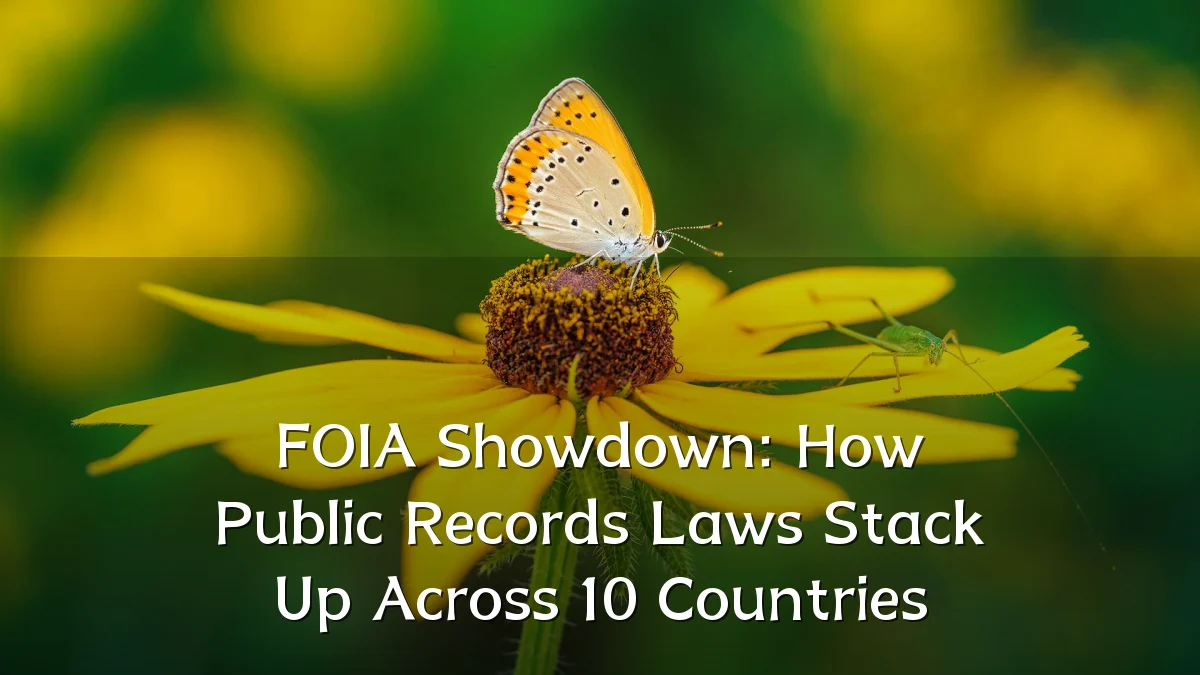 FOIA Showdown: How Public Records Laws Stack Up Across 10 Countries
