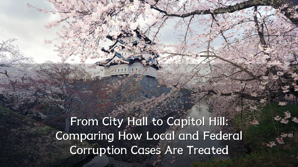 From City Hall to Capitol Hill: Comparing How Local and Federal Corruption Cases Are Treated
