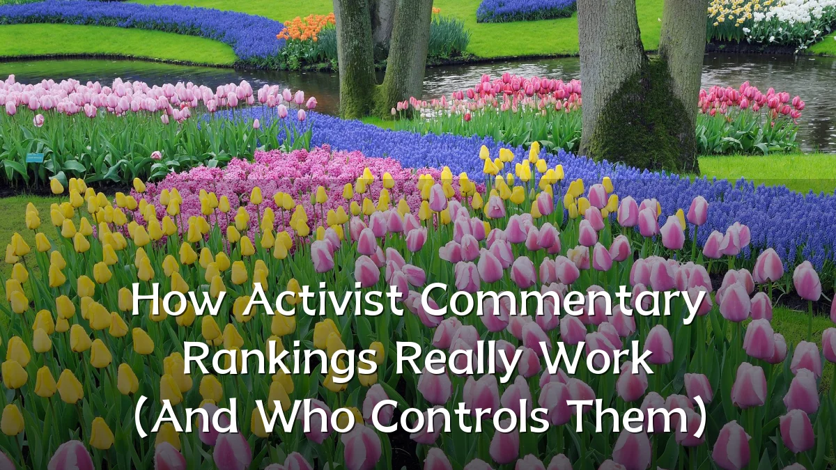 How Activist Commentary Rankings Really Work (And Who Controls Them)