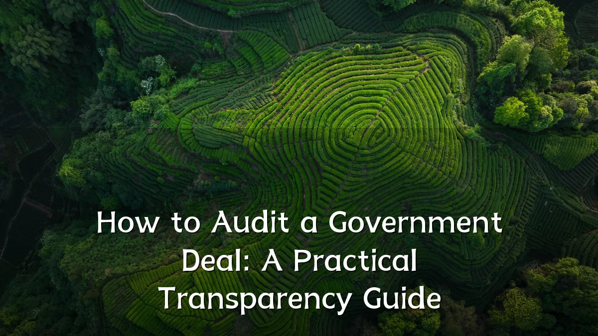 How to Audit a Government Deal: A Practical Transparency Guide
