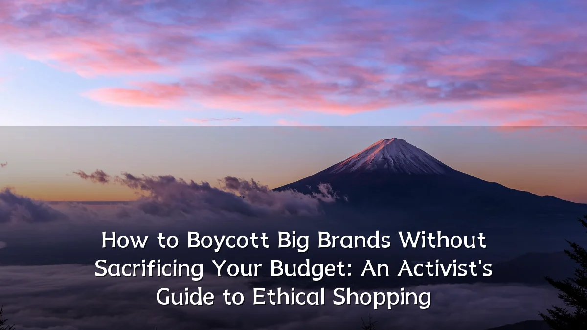 How to Boycott Big Brands Without Sacrificing Your Budget: An Activist's Guide to Ethical Shopping