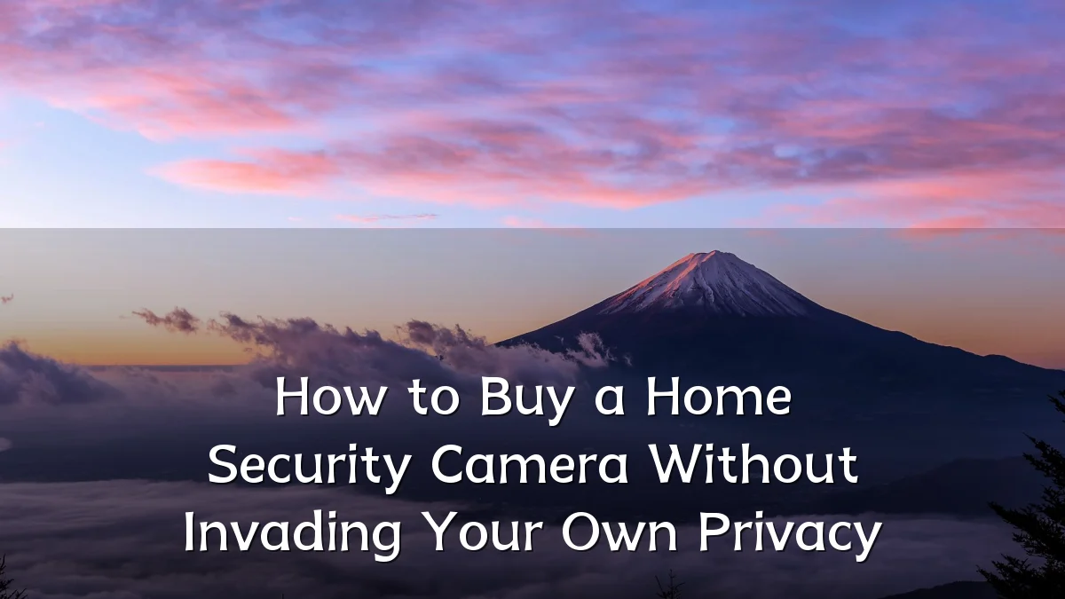How to Buy a Home Security Camera Without Invading Your Own Privacy