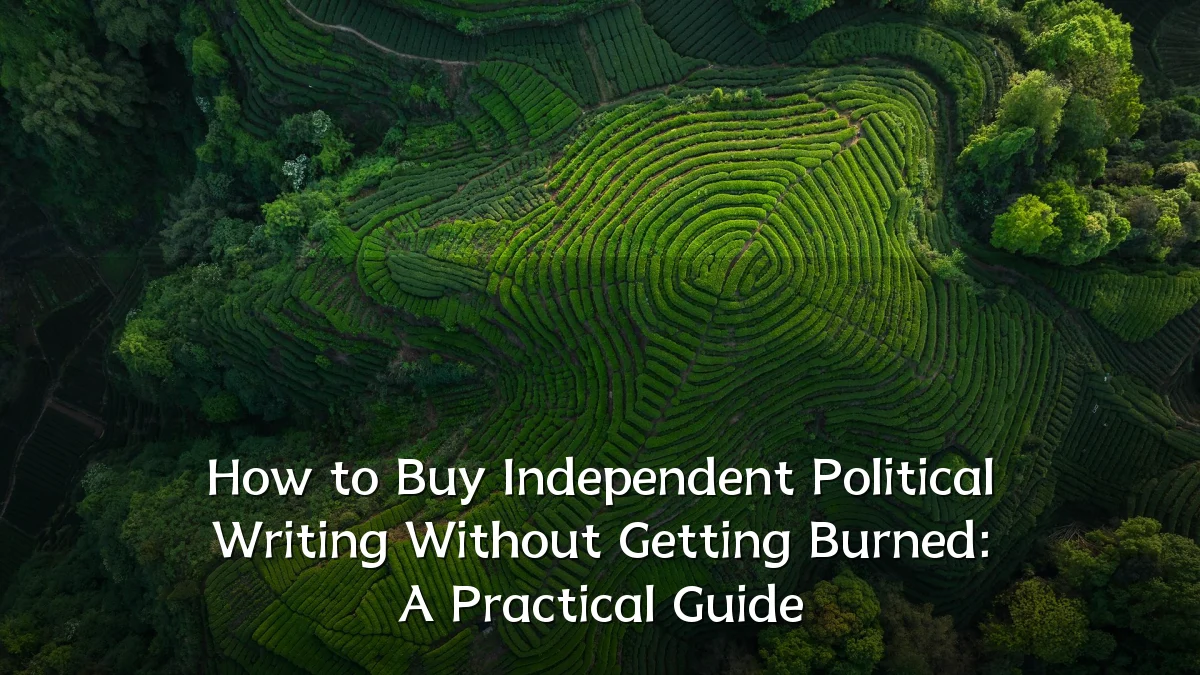 How to Buy Independent Political Writing Without Getting Burned: A Practical Guide