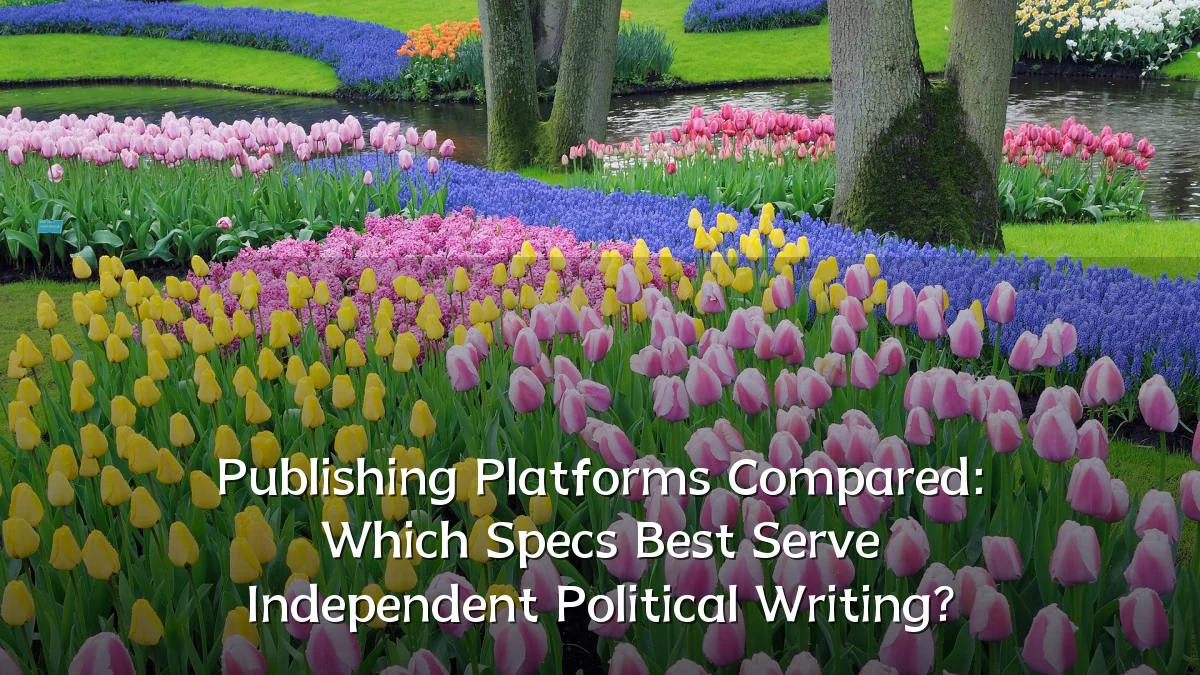 Publishing Platforms Compared: Which Specs Best Serve Independent Political Writing?