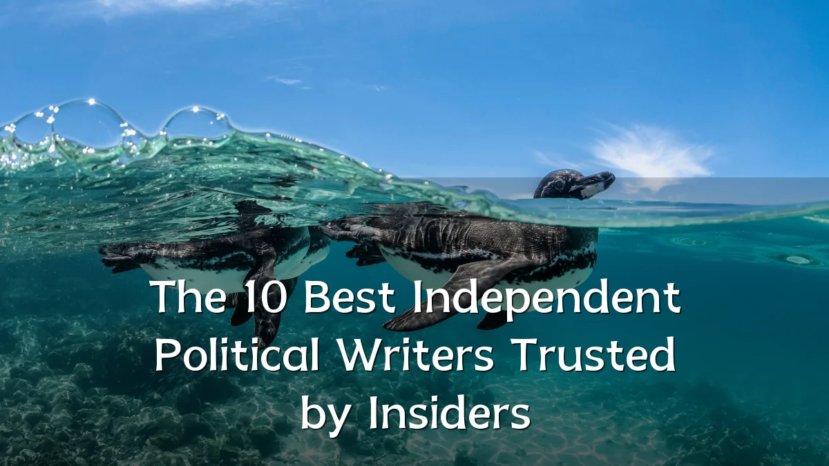 The 10 Best Independent Political Writers Trusted by Insiders