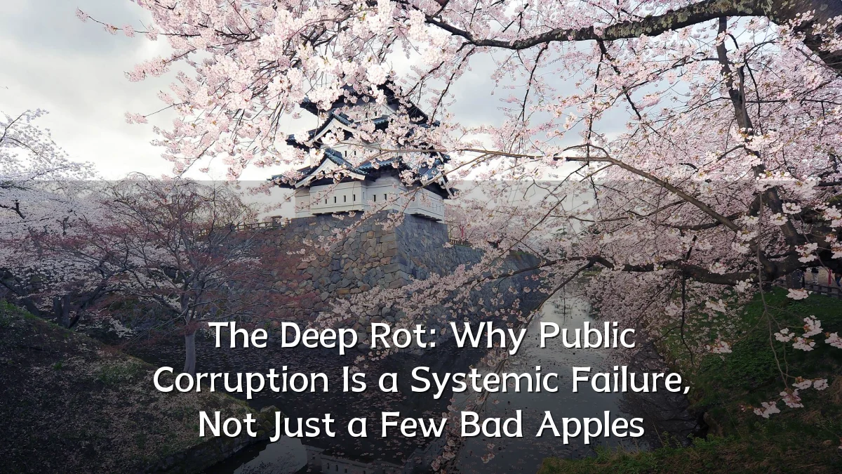 The Deep Rot: Why Public Corruption Is a Systemic Failure, Not Just a Few Bad Apples