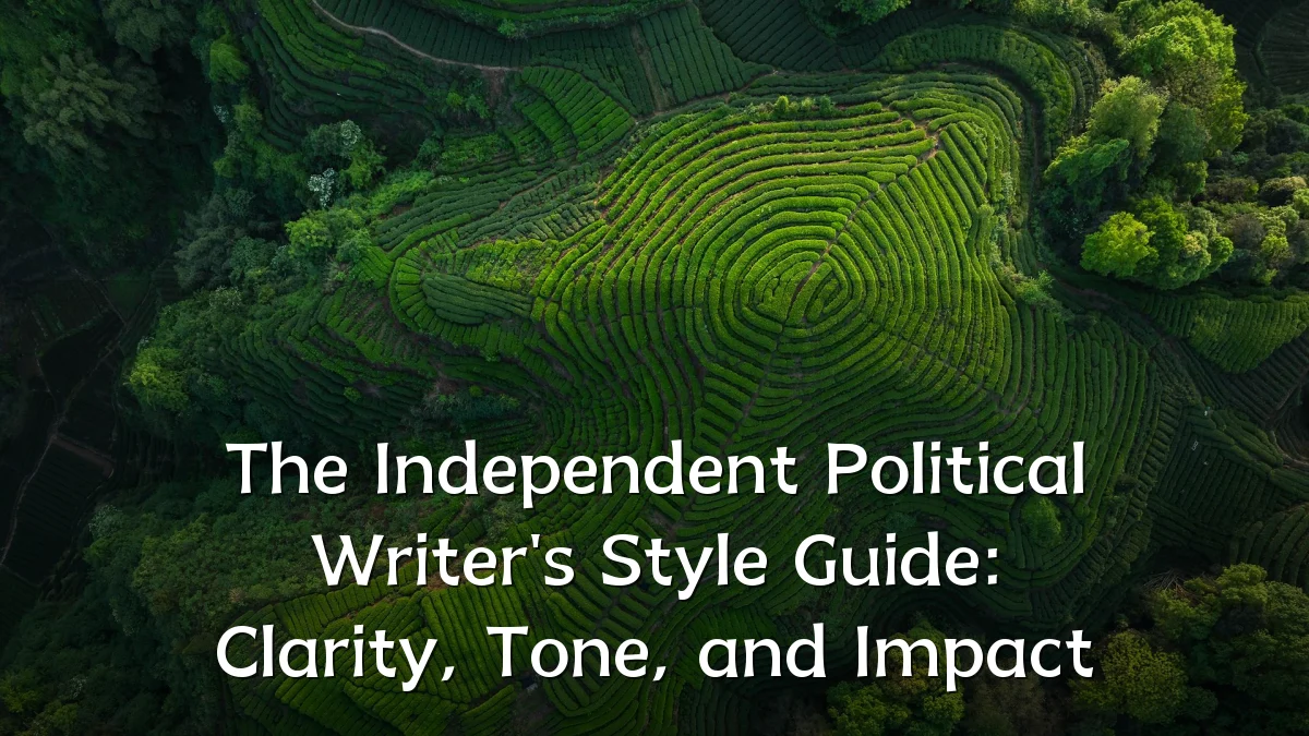 The Independent Political Writer's Style Guide: Clarity, Tone, and Impact