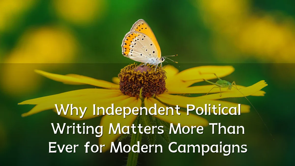 Why Independent Political Writing Matters More Than Ever for Modern Campaigns